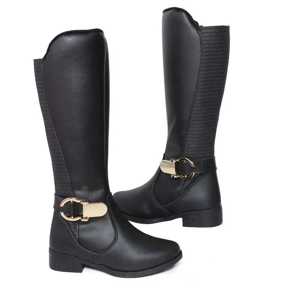 BOTA INFANTIL FEMININA KIDY 070-0009 Preto 4