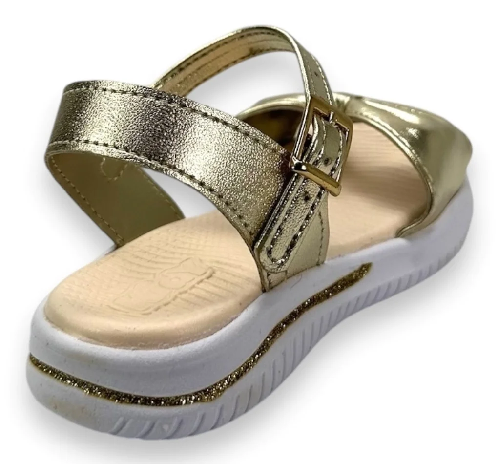 SANDÁLIA INFANTI MENINA KIDY FLY BABY 192-1050 Dourado 2