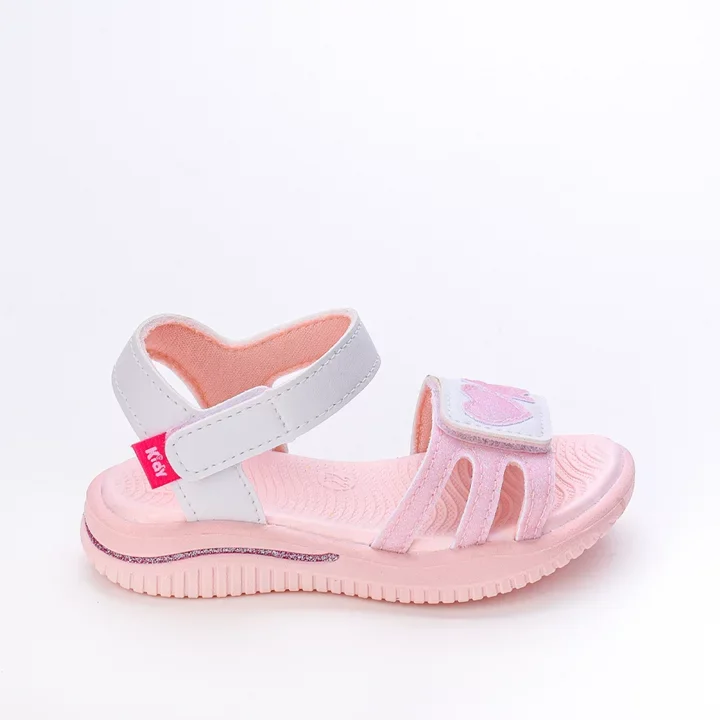 SANDÁLIA PAPETE INFANTIL MENINA KIDY FLY BABY 192-1049 Branco 1