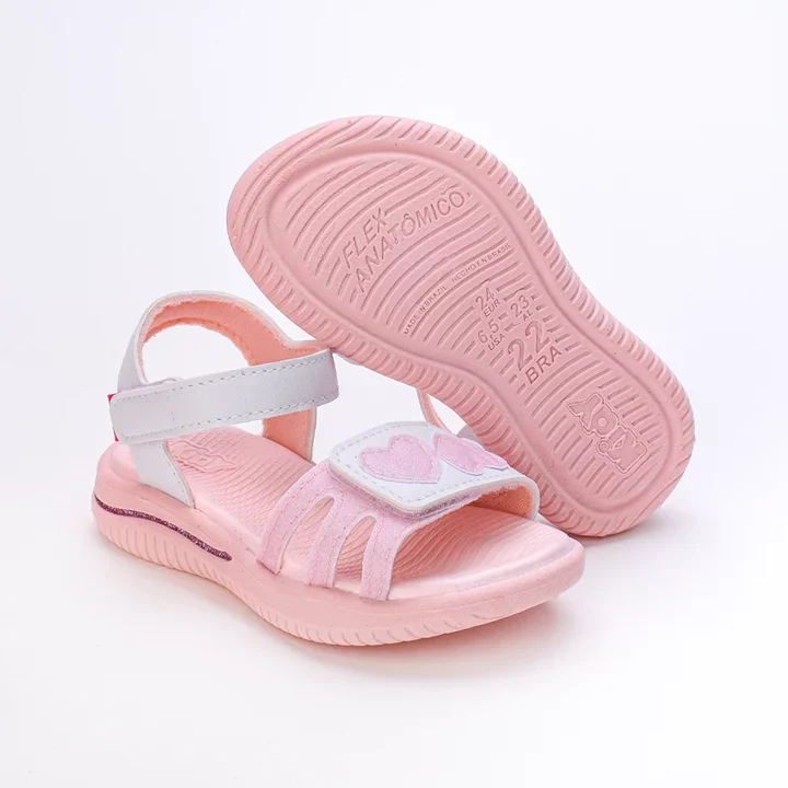 SANDÁLIA PAPETE INFANTIL MENINA KIDY FLY BABY 192-1049 Branco 5