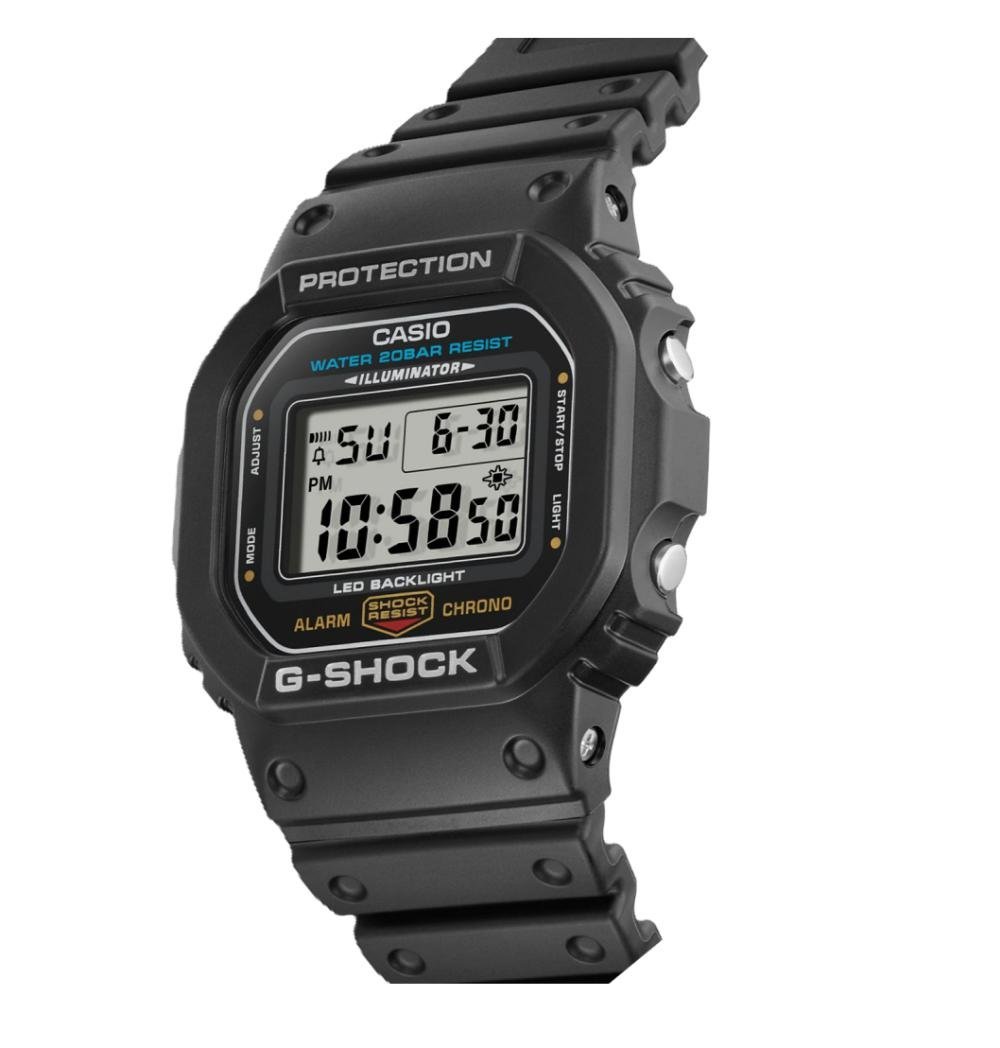 RELÓGIO DIGITAL MASCULINO G-SHOCK DW-5600UE -1DR Preto 2
