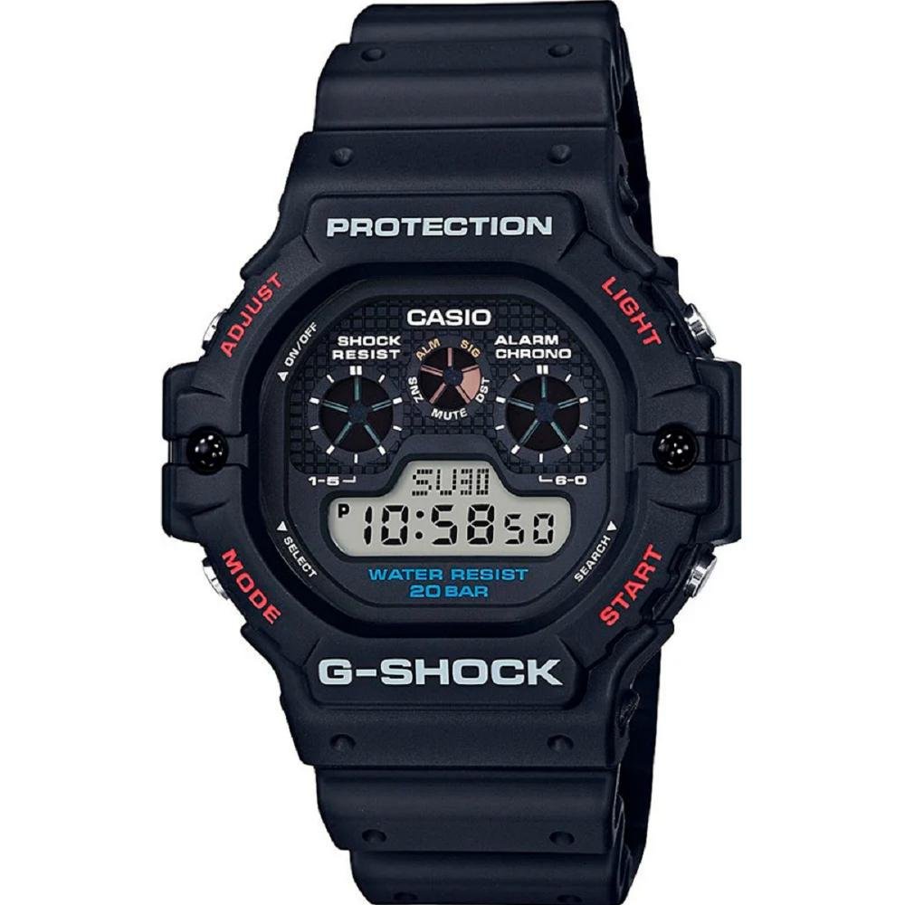 RELÓGIO DIGITAL MASCULINO CASIO G-SHOCK DW-5900-1DR Preto