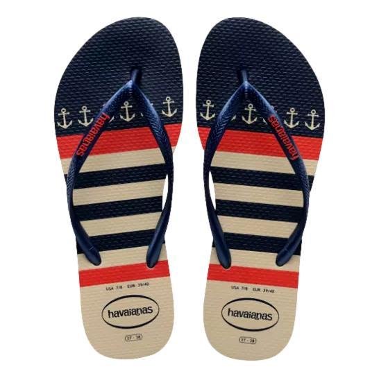 CHINELO FEMININO HAVAIANAS SLIM NAUTICAL 7010490 Bege 2