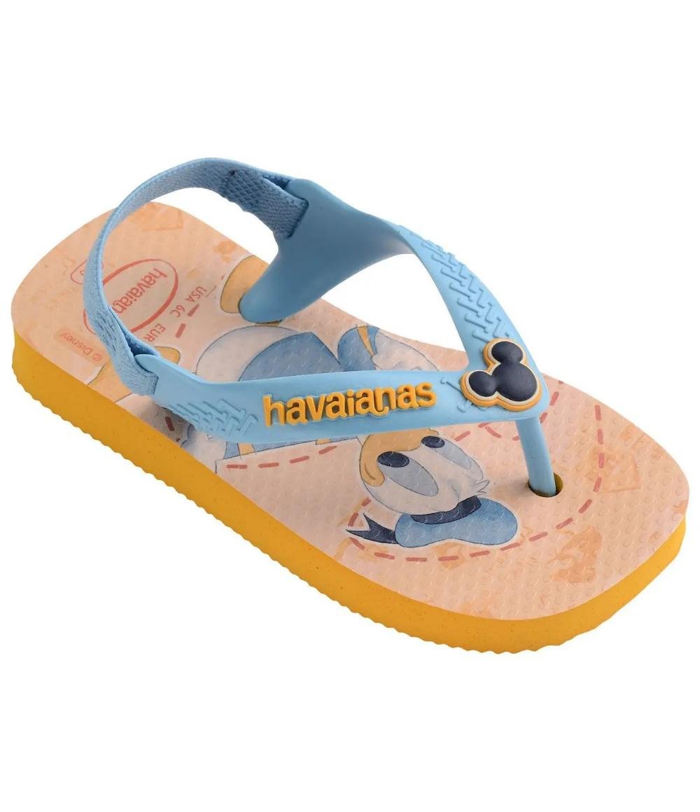 CHINELO BABY MENINO HAVAIANAS DISNEY CLAS 7010250 Azul/Bege 2
