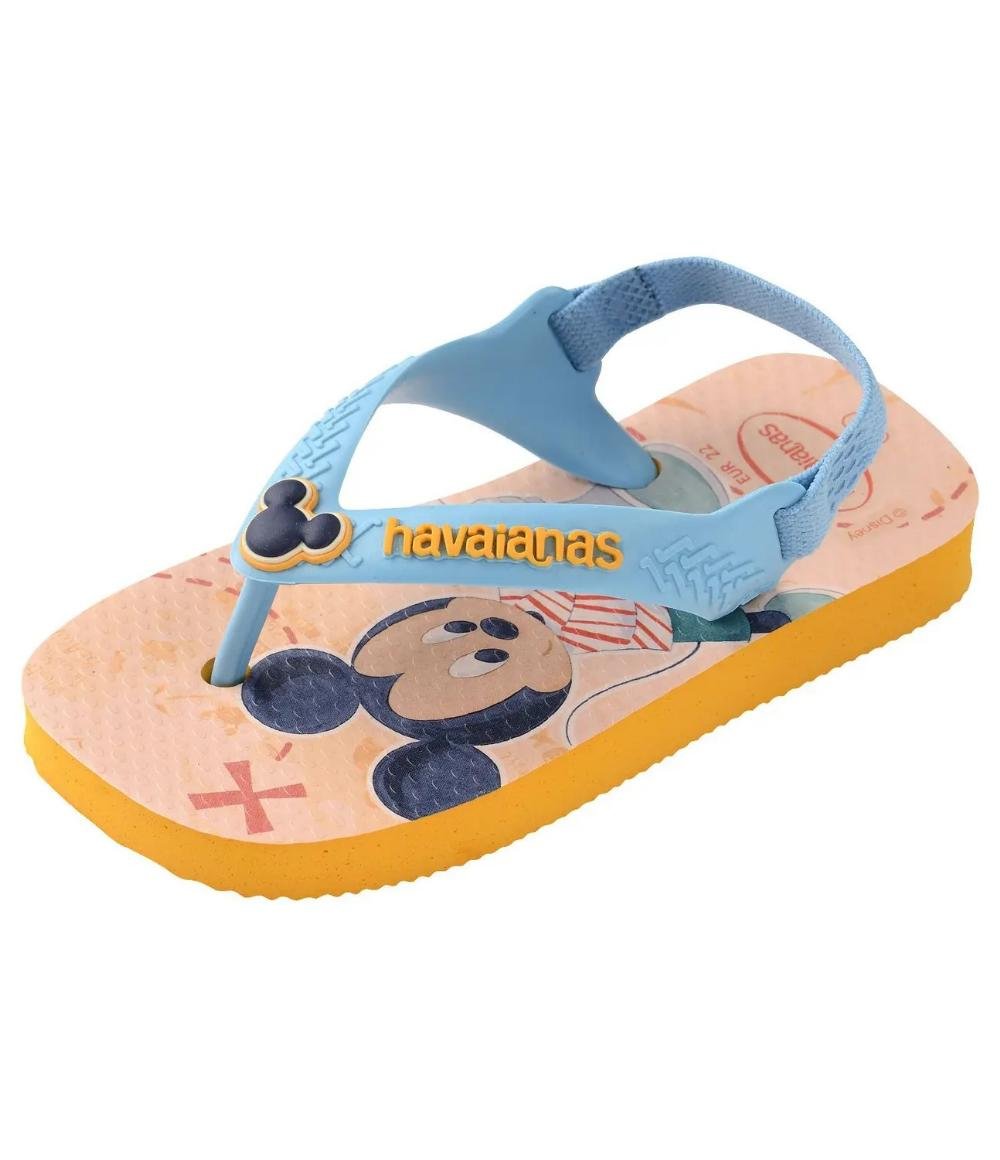 CHINELO BABY MENINO HAVAIANAS DISNEY CLAS 7010250 Azul/Bege 4