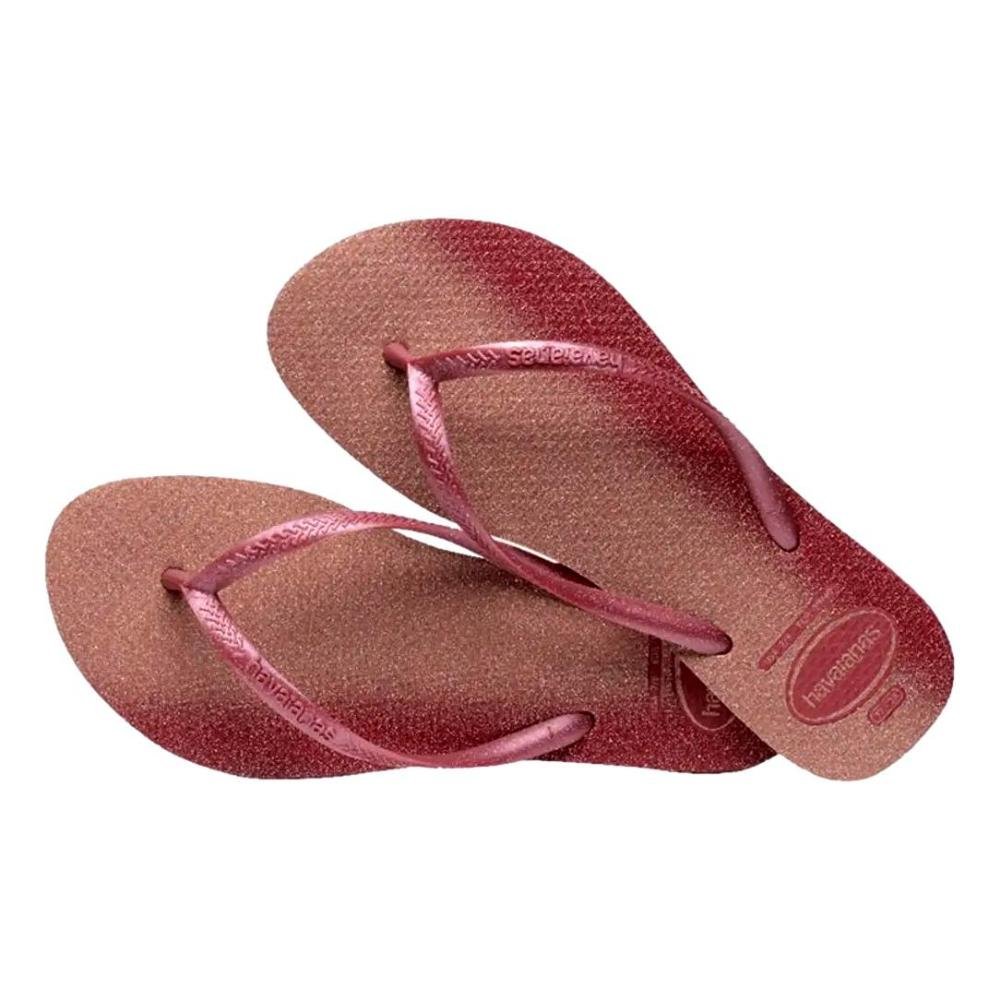 CHINELO FEMININO HAVAIANAS SLIM GLOSS 7000030 Vermelho 4