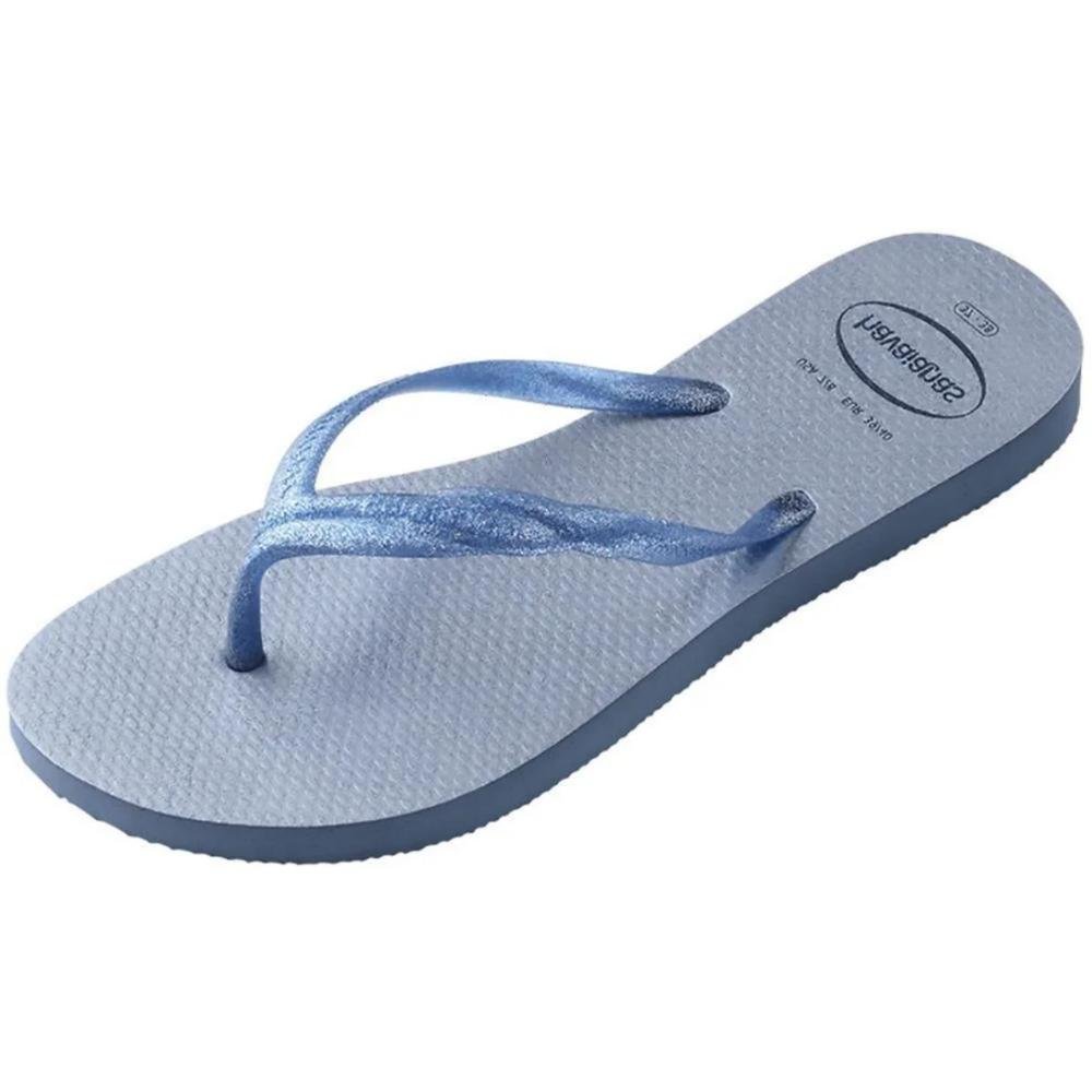 CHINELO FEMININO HAVAIANAS FANTASIA GLOSS 7013053 Azul 2