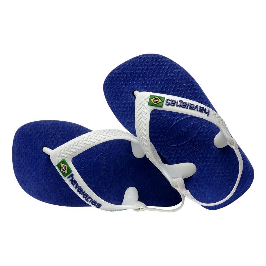 CHINELO BABY MENINO HAVAIANAS BRASIL LOGO 4140577 Azul 4