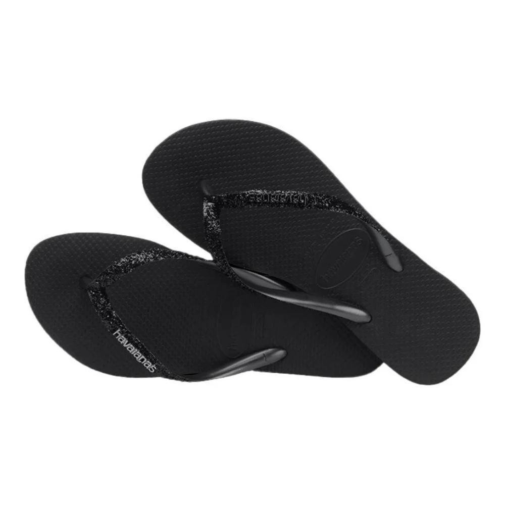 CHINELO FEMININO HAVAIANAS SLIM GLITTER II 7013956 Preto 4