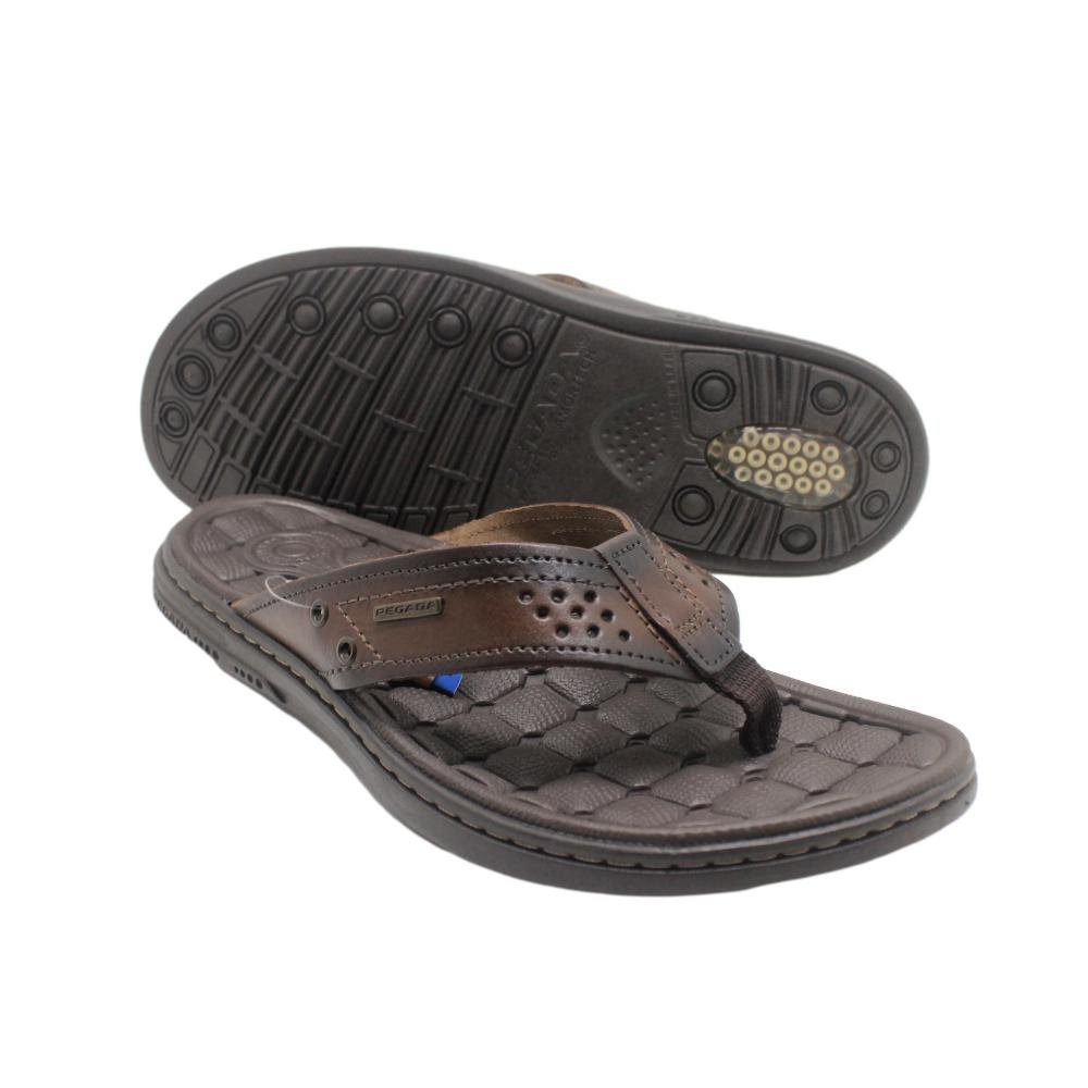 CHINELO MASCULINO PEGADA ANILINA 131221 Marrom 6