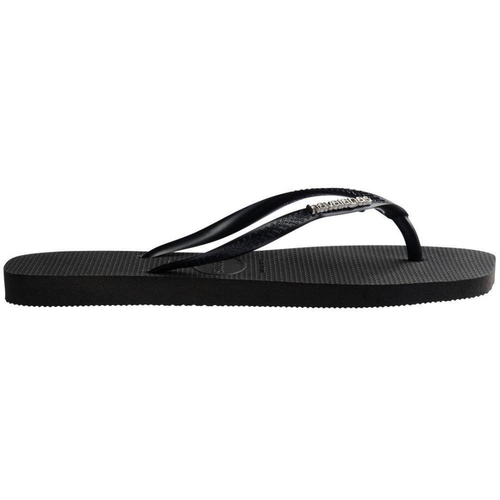 CHINELO FEMININO HAVAIANAS SLIM SQUARE LOGO MET 4148257 Preto 3