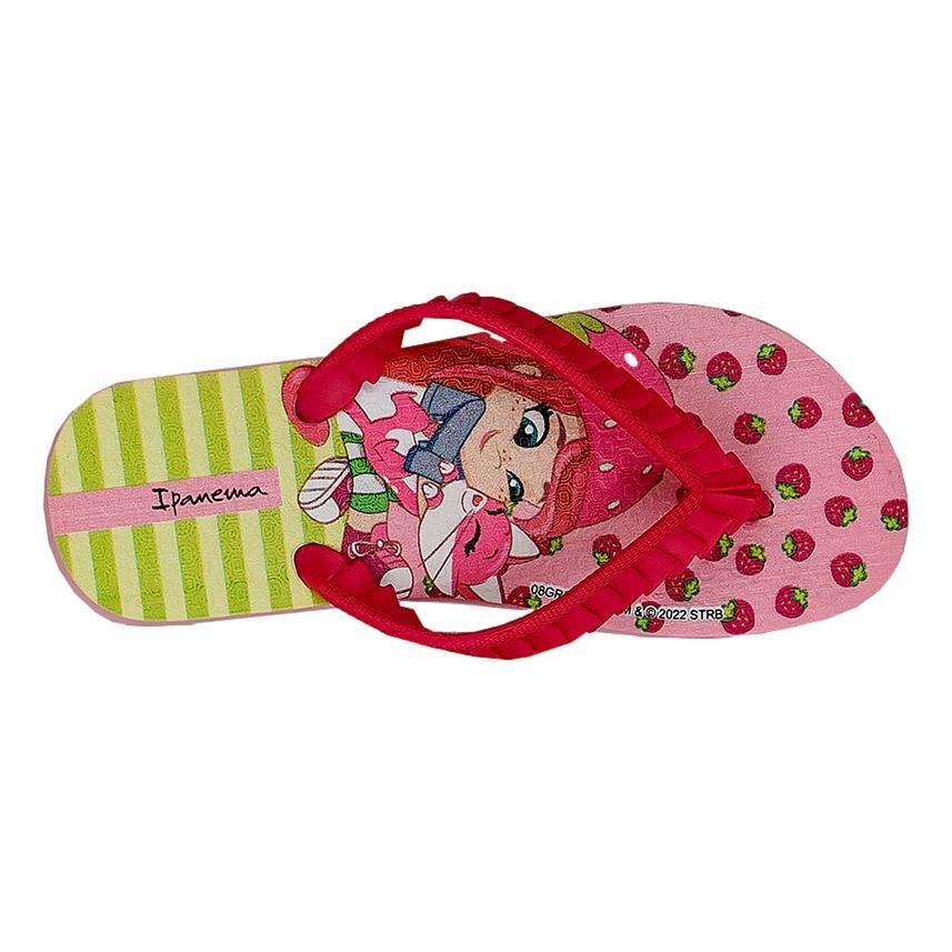 CHINELO INFANTIL MENINA GRENDENE MORANGUINHO 25510 Rosa 2