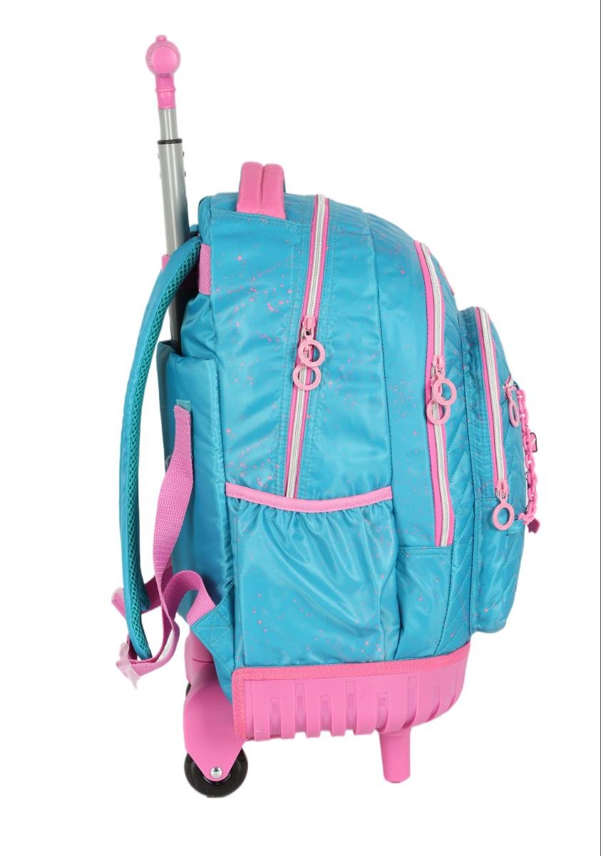 MOCHILA INFANTIL MENINA LUXCEL UP4YOU C/RODAS MC49112UP Azul 4