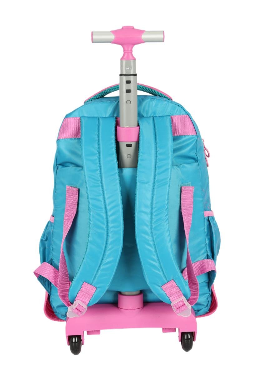 MOCHILA INFANTIL MENINA LUXCEL UP4YOU C/RODAS MC49112UP Azul 5