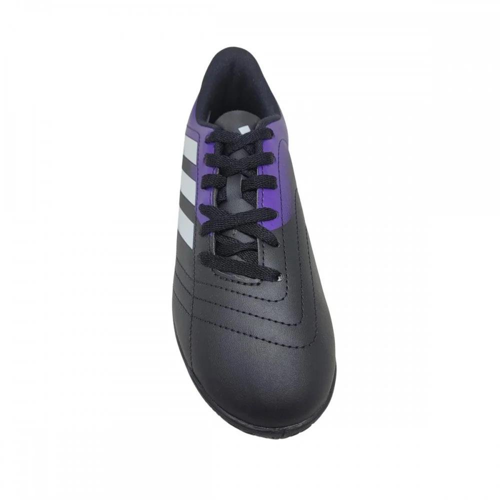 CHUTEIRA FUTSAL ADIDAS RABISCO JR INFANTIL MENINO JJ6360 Preto/Roxo 3