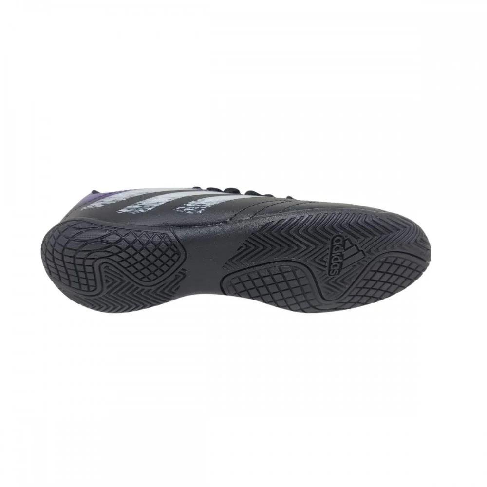 CHUTEIRA FUTSAL ADIDAS RABISCO JR INFANTIL MENINO JJ6360 Preto/Roxo 5