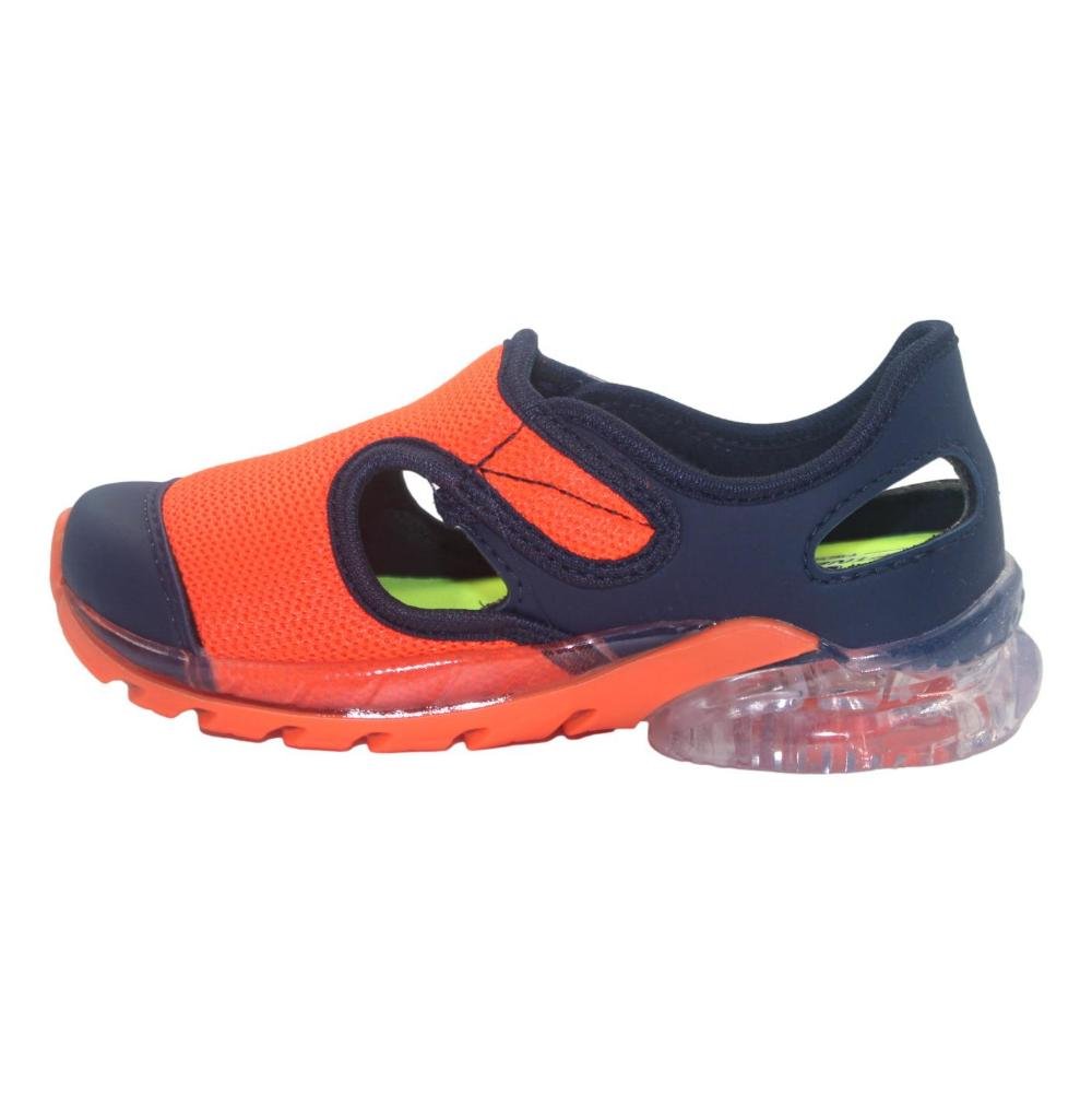 TENIS KIDY FLEX LIGHT INFANTIL MASCULINO Azul Marinho/Laranja 2