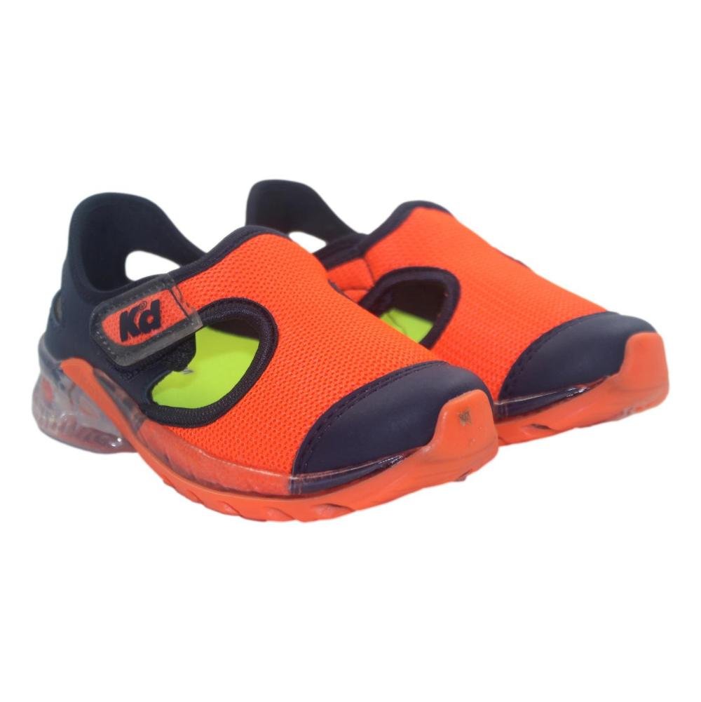 TENIS KIDY FLEX LIGHT INFANTIL MASCULINO Azul Marinho/Laranja 3