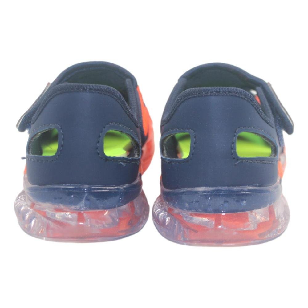 TENIS KIDY FLEX LIGHT INFANTIL MASCULINO Azul Marinho/Laranja 4