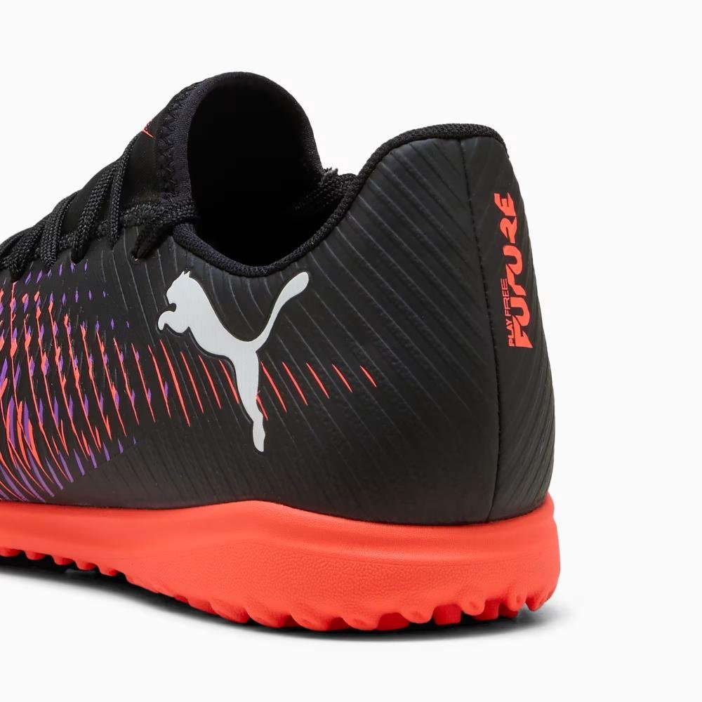 CHUTEIRA SOCIETY PUMA FUTURE 8 PLAY IT MASCULINA 108378 Preto/Laranja 4