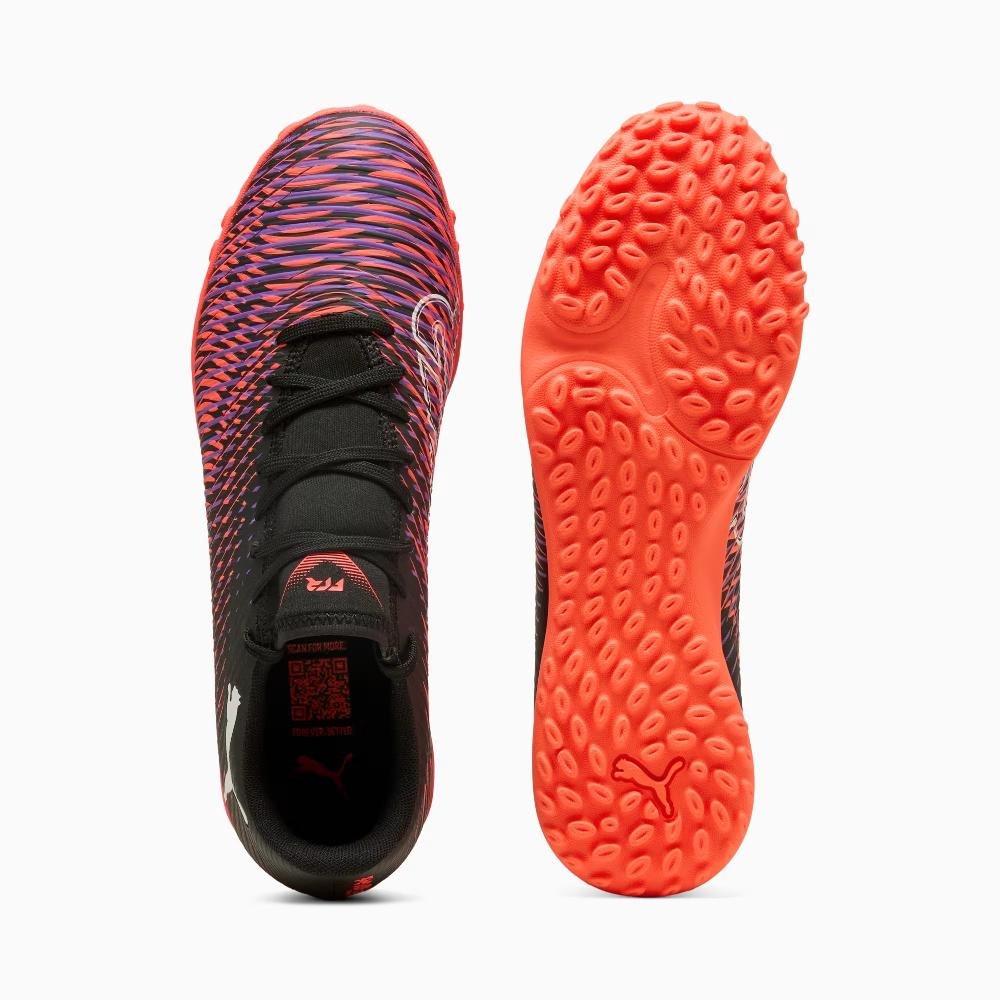 CHUTEIRA SOCIETY PUMA FUTURE 8 PLAY IT MASCULINA 108378 Preto/Laranja 5