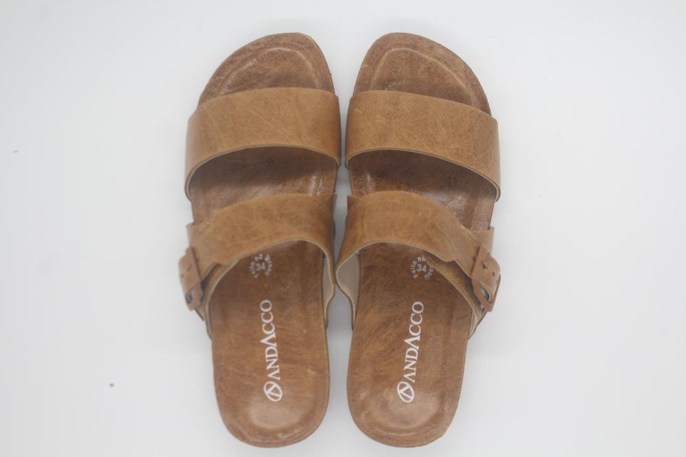 CHINELO ANDACCO COURO FEMININO 14283 Marrom 4