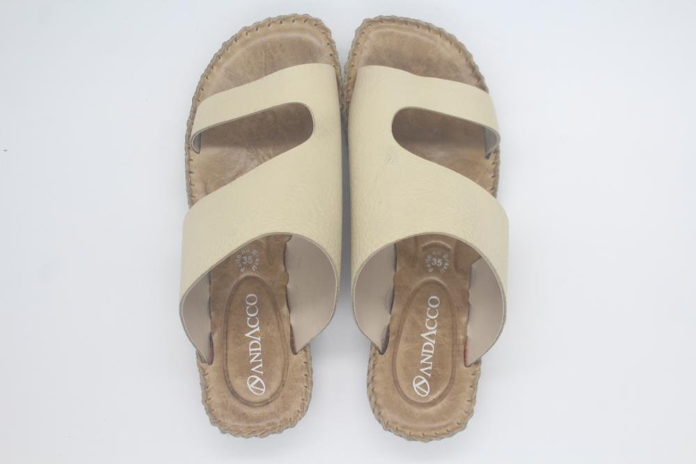 CHINELO ANDACCO COURO FEMININO 12389 Bege 4