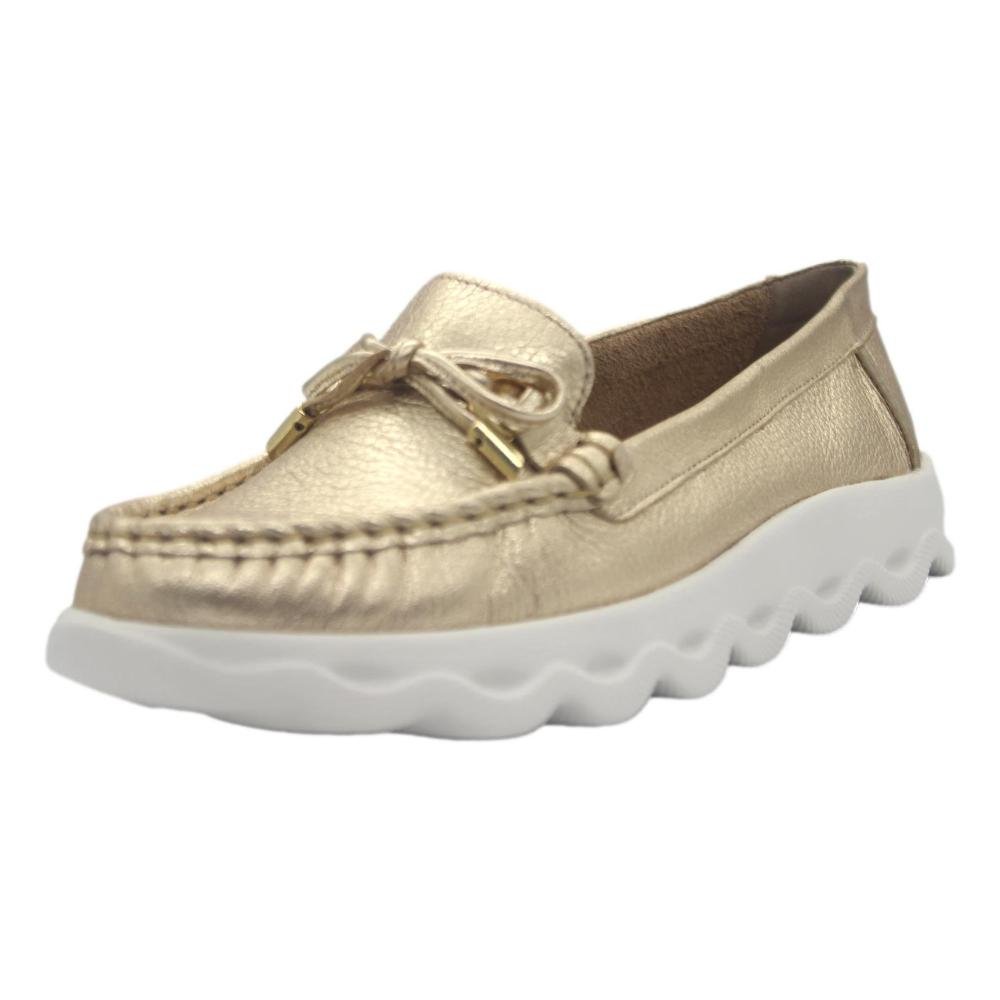 SAPATO MOCASSIM LUZ DA LUA TOSCANA/LAMINATI FEMININO Dourado 1