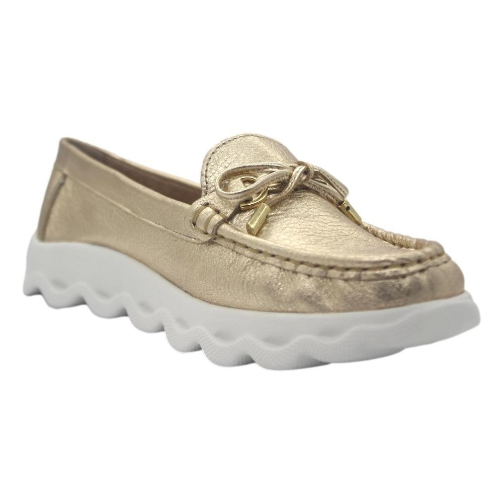 SAPATO MOCASSIM LUZ DA LUA TOSCANA/LAMINATI FEMININO Dourado 2