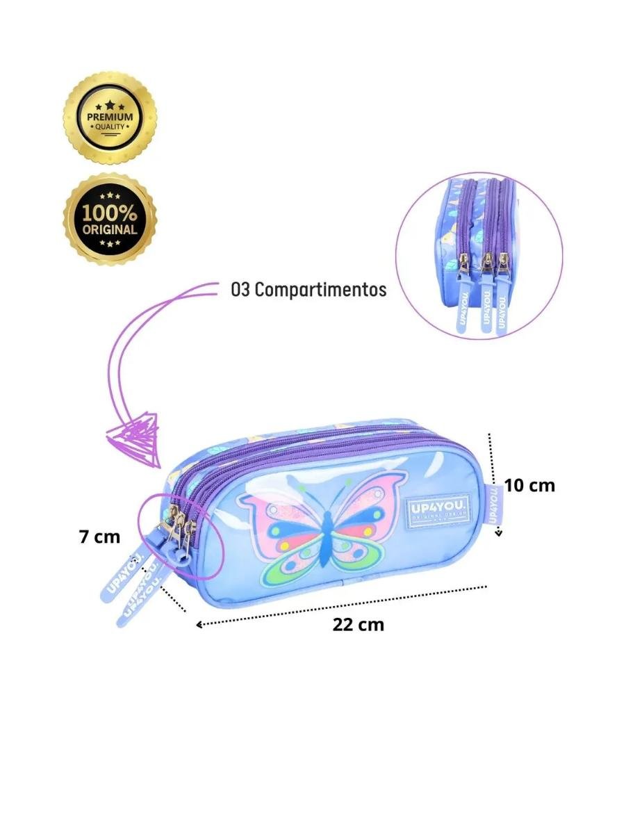 ESTOJO UP4YOU BORBOLETA INFANTIL MENINA EI41125 Violeta 4