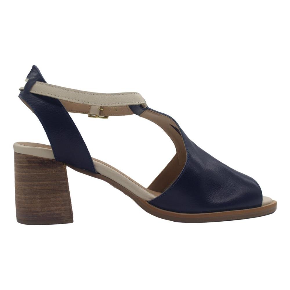 SANDALIA ELOISA CARRE FEMININA 177-39 Branco/Azul 2