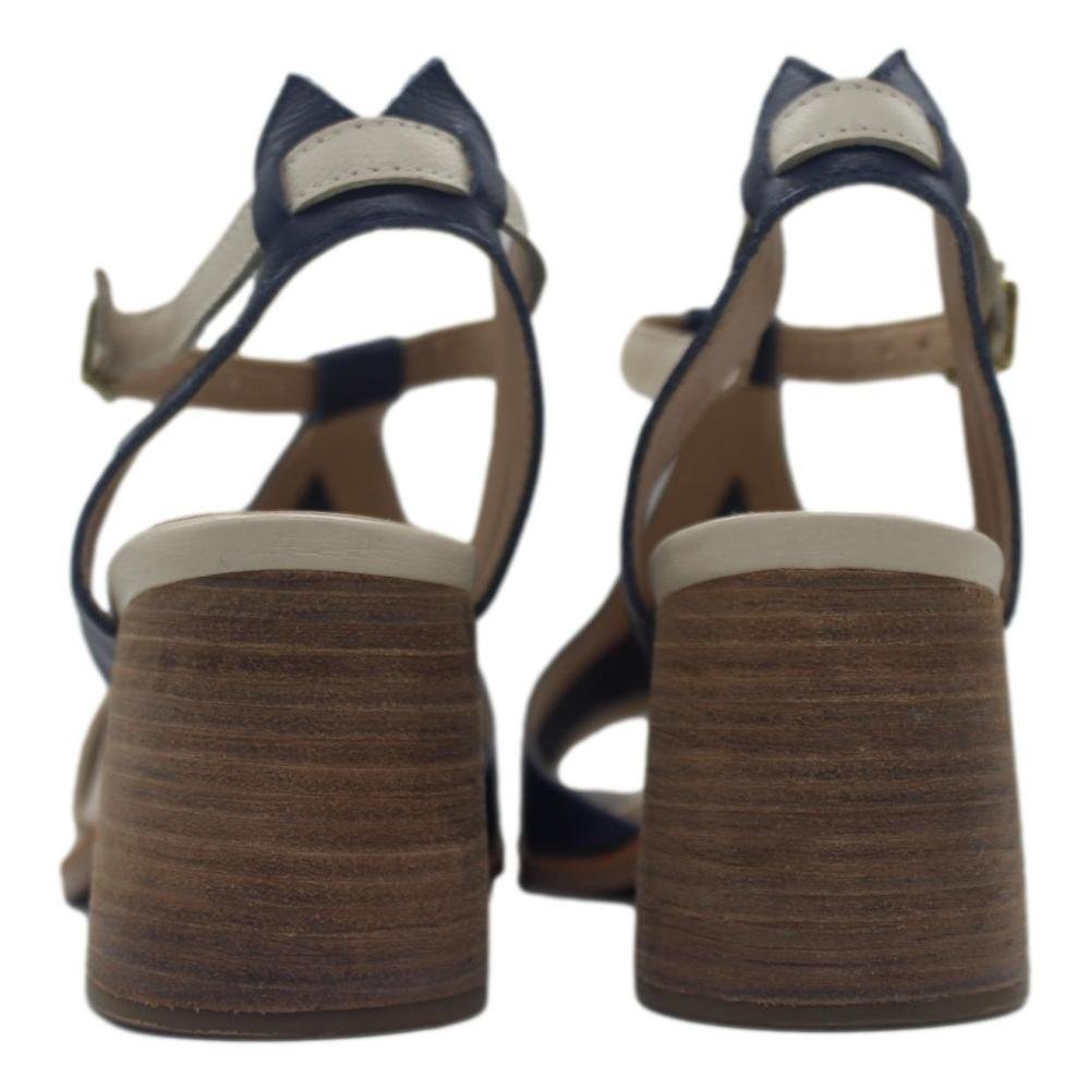 SANDALIA ELOISA CARRE FEMININA 177-39 Branco/Azul 3