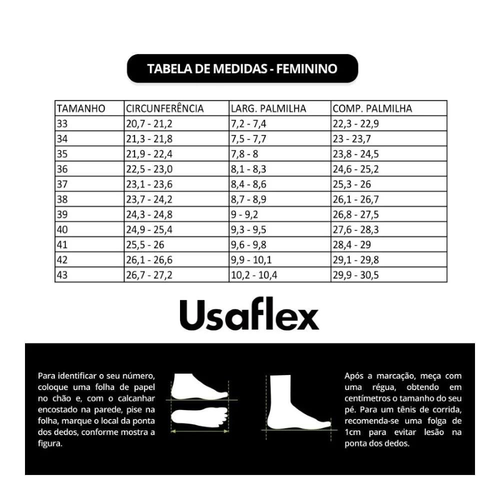 TAMANCO COURO USAFLEX FEMININO MM0804 Preto 6
