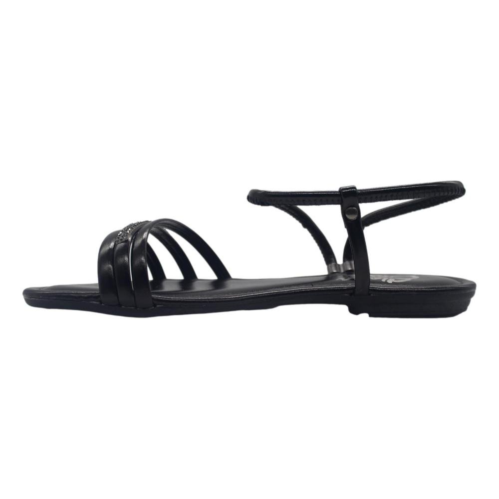 SANDÁLIA ELOISA CARRE STRASS FEMININA 669614461 Preto 2