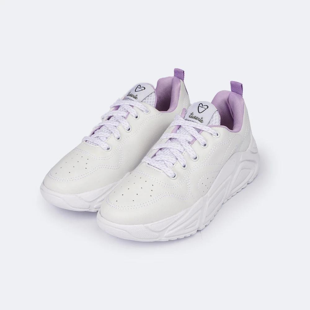 TÊNIS TWEENIE 556 DALLA INFANTIL MENINA 556.007 Branco/Lilás 2