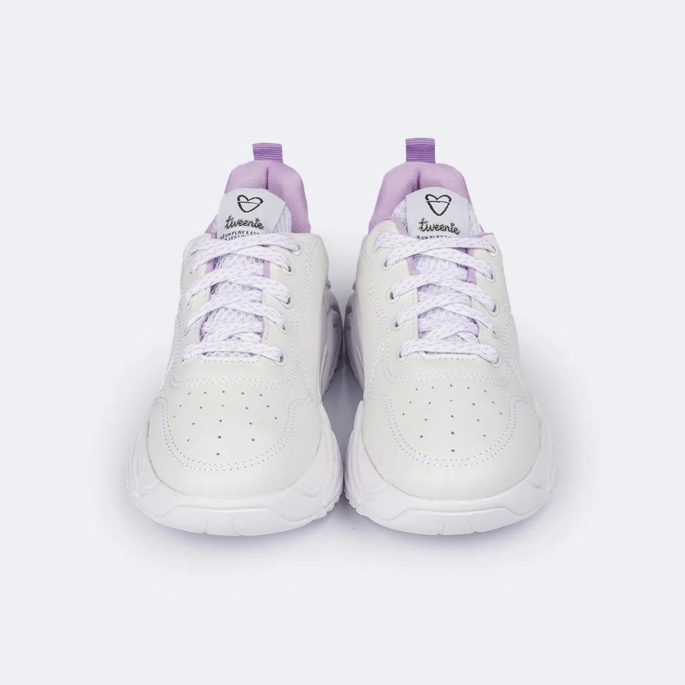 TÊNIS TWEENIE 556 DALLA INFANTIL MENINA 556.007 Branco/Lilás 4