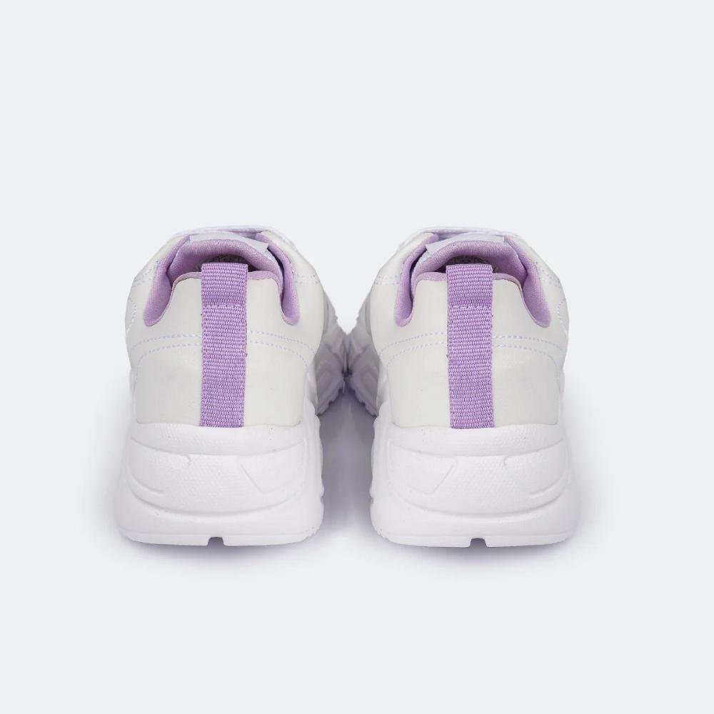 TÊNIS TWEENIE 556 DALLA INFANTIL MENINA 556.007 Branco/Lilás 5