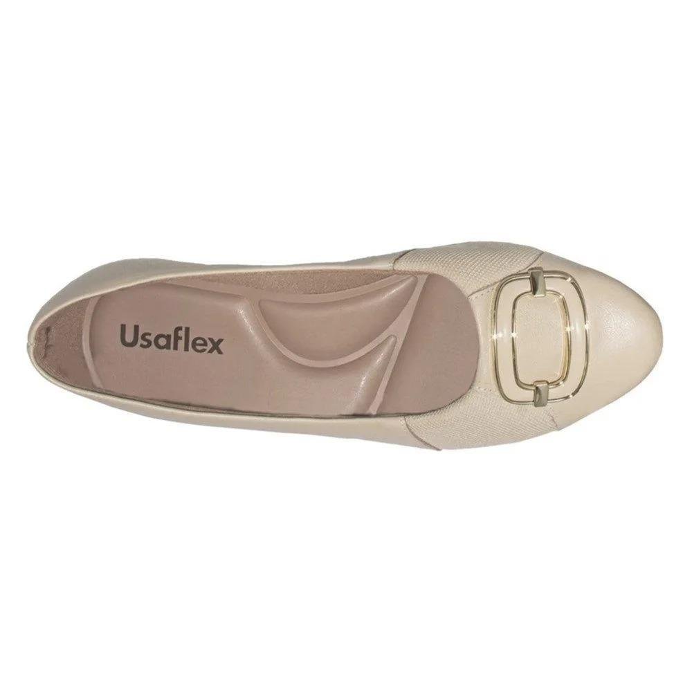 SAPATILHA USAFLEX FEMININA  MM0104 Bege 3