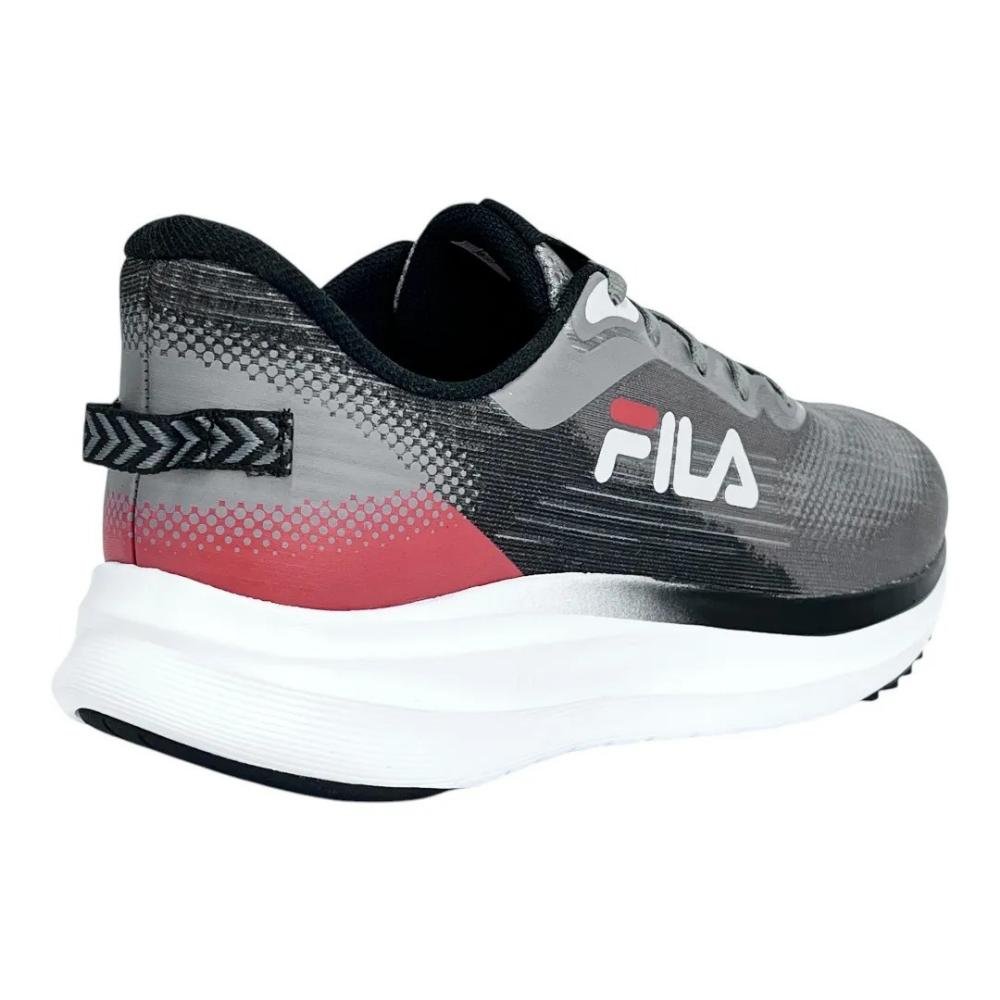 TÊNIS FILA MASCULINO RACER SKY F01R00143 Grafite/Preto/Vermelho 5