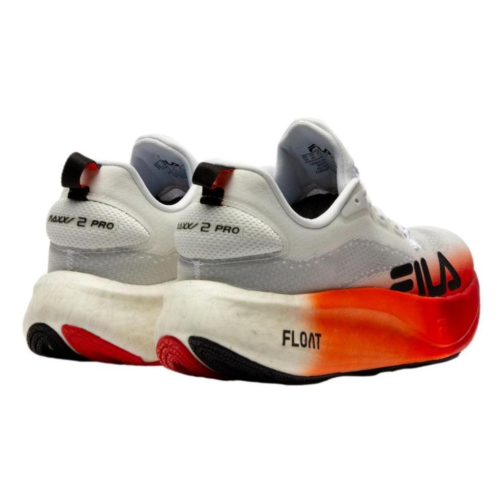 TÊNIS FILA FLOAT MAXXI 2 PRO MASCULINO F01R00116 Branco/Vermelho/Laranja 4