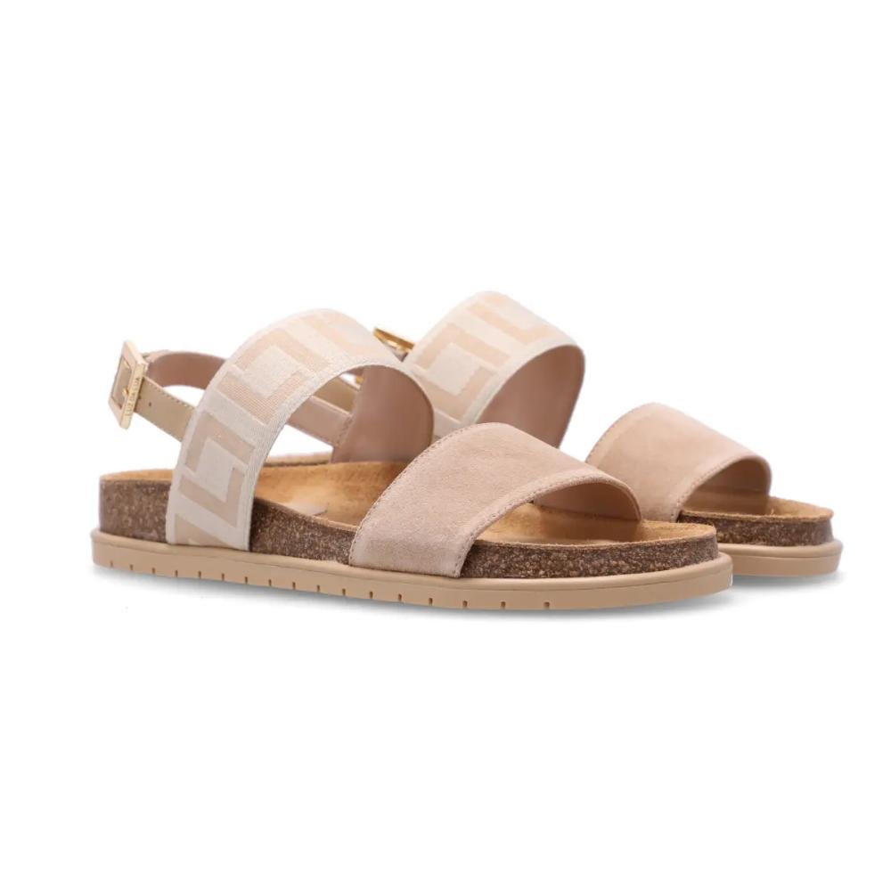 SANDALIA LUZ DA LUA GORGURAO/SAARA CAMURÇA FEMININA 80600008 Bege 3