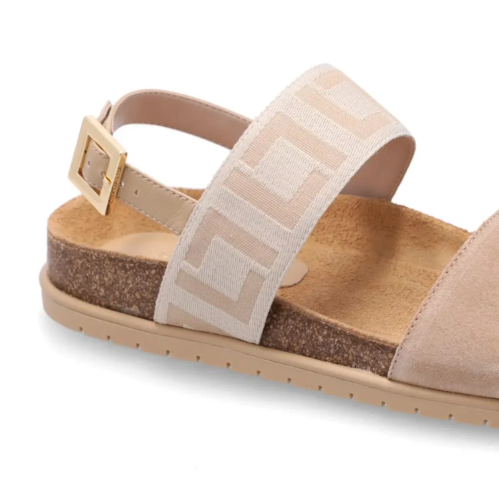 SANDALIA LUZ DA LUA GORGURAO/SAARA CAMURÇA FEMININA 80600008 Bege 4