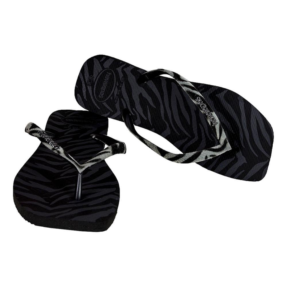 CHINELO HAVAIANAS SL SQUARE VELVET FEMININO 4148277 Preto 2