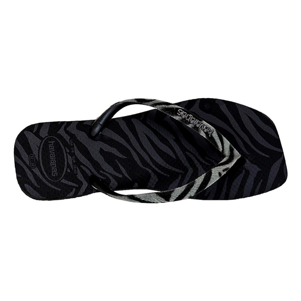 CHINELO HAVAIANAS SL SQUARE VELVET FEMININO 4148277 Preto 2