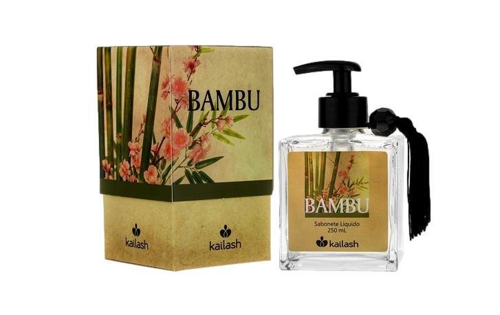 AROMATIZANTE SABONETE LIQUIDO KAILASH BAMBU 250 ML VIDRO BA10