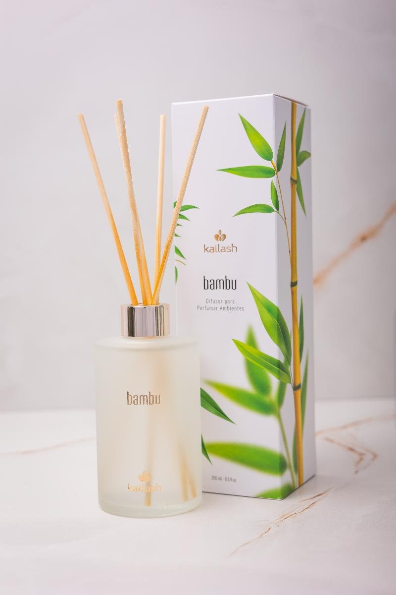 DIFUSOR KAILASH BAMBU 250 ML VIDRO BA.01 250ml 2