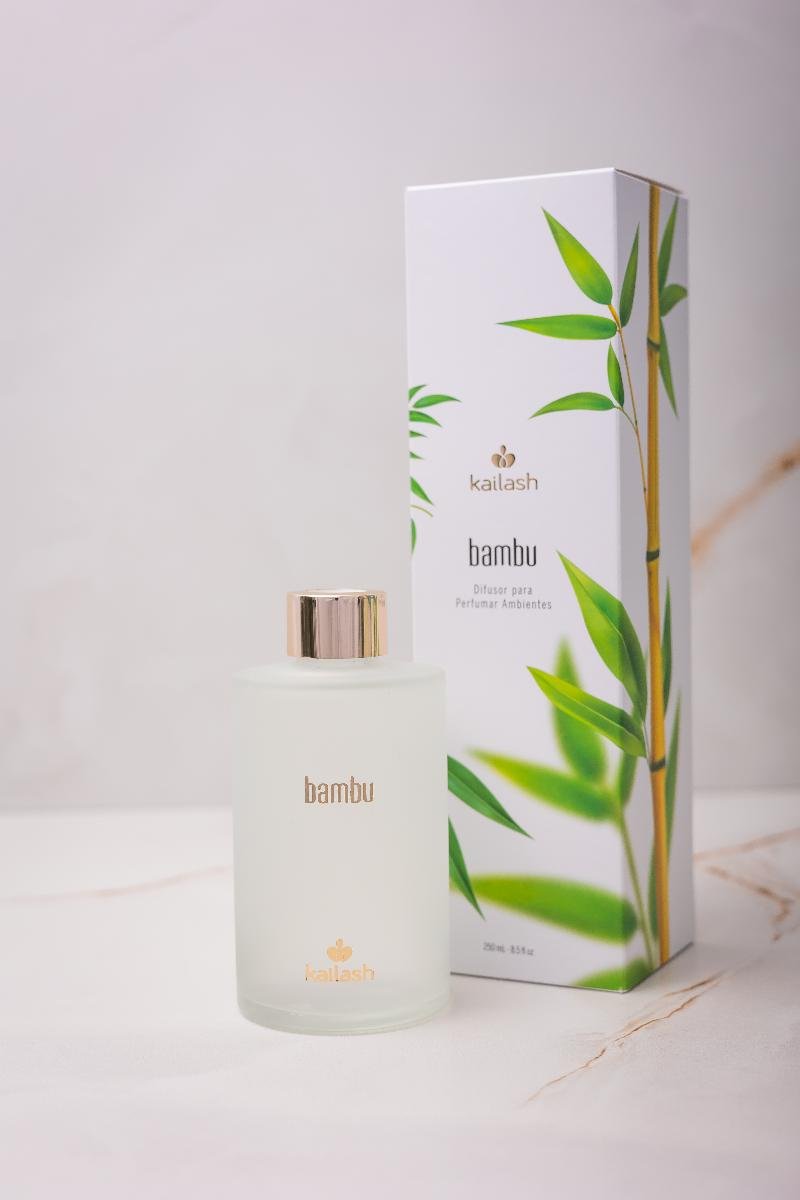 DIFUSOR KAILASH BAMBU 250 ML VIDRO BA.01 250ml 3