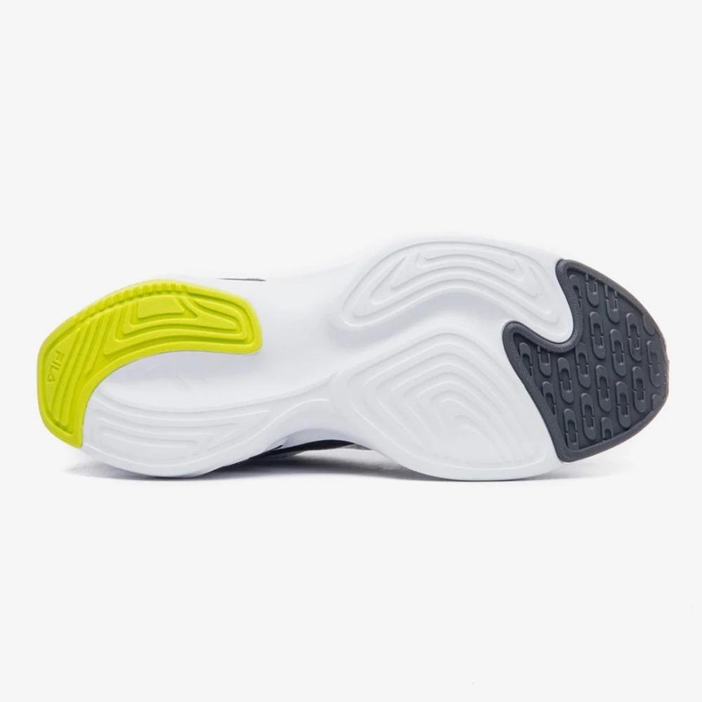 TÊNIS FILA MASCULINO RECOVERY 11J728X Branco/Preto/Verde Limão 5