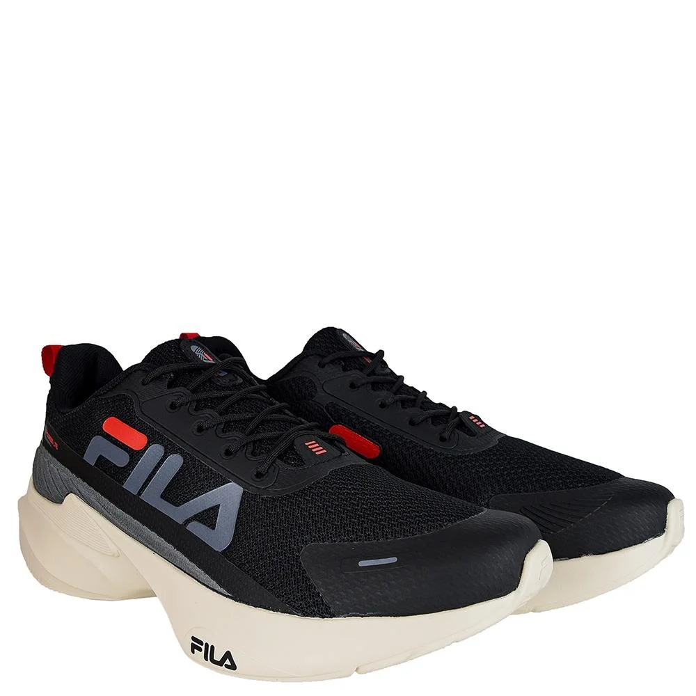 TÊNIS FILA MASCULINO PROGRESS LITE F01TR00044 Preto/Grafite/Vermelho 2