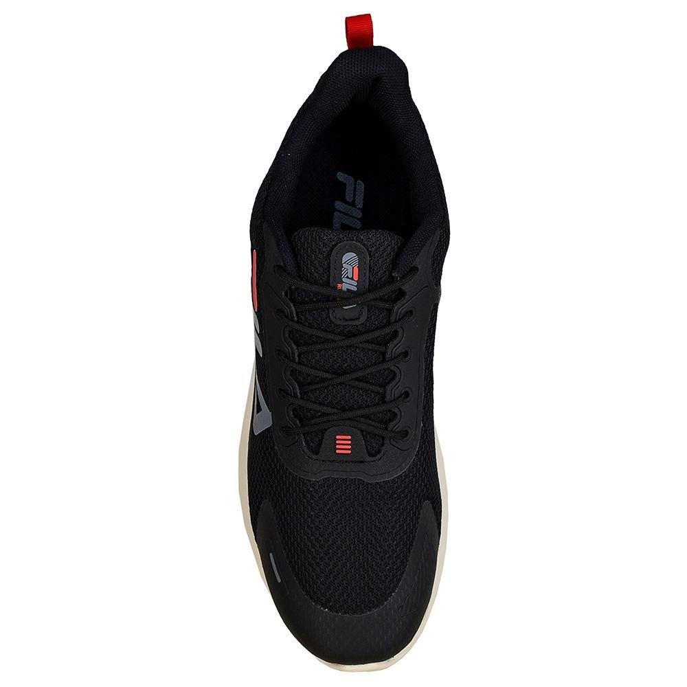 TÊNIS FILA MASCULINO PROGRESS LITE F01TR00044 Preto/Grafite/Vermelho 3